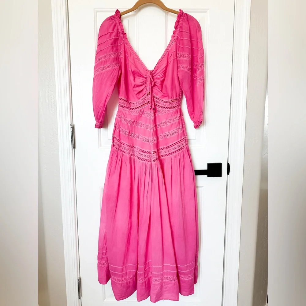 FREE PEOPLE Pink Boho Women's Dress - Size XSmall